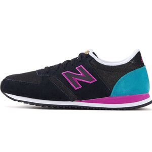 NB 420 Suede Sneaks WL420KFD Black/Purple/Teal Size 9.5 EUC fresh af!